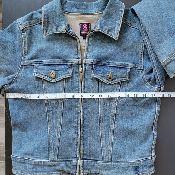 Women’s Jean Jacket. S, Gear for Sports. Day of the Dead vintage, unique. EUC - Picture 7 of 8